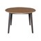 International Concepts 42 in. Solid Wood Round Dual Drop Leaf Dining Table with 4 Chairs in Hickory/Washed Coal K45-42DL-C10-4 - alternate 4